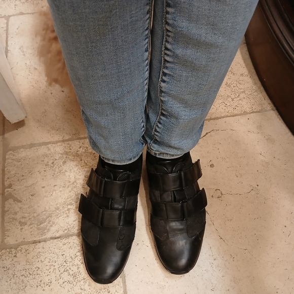 Gucci Pelle S. Gomma Trainers Sneakers Men Sz 40 BLACK Leather Monogram Low Top - Picture 4 of 16